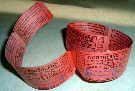 Northland Drive-In Theatre - NORTHLAND TICKETS COURTESY PHIL WHITTAKER